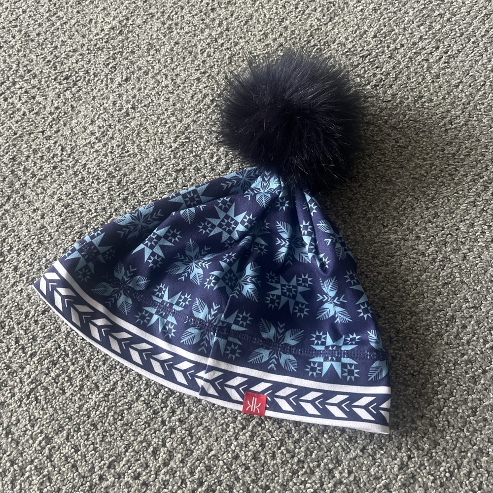 Krimson Klover Women's Winter Ski Beanie Cap Hat With Fur Pom Pom . One Size